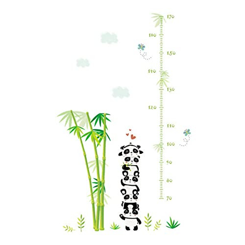 Wuixisajjh Panda Bamboo Clouds Plant Height Measure Wall Stickers for Kids Rooms Animals Growth Chart Wall Decals Switch Mural Art Wuixisajjh Panda Bamboo Clouds Plant Height Measure Wall Stickers for Kids Rooms Animals Growth Chart Wall Decals Switch Mural Art