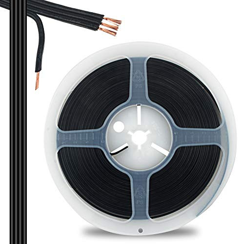 RGBZONE 10M/33FT 22AWG 4pin LED Light Strip Cable Cord, LED Electric Wire 22 Gauge, Conductor Extension Cable Line Cord for RGB LED Strip 5050 3528, PVC Plastic Flexible-Black-