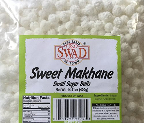 Swad Sweet Makhane -Small Sugar Balls- - 400g., 14.11oz
