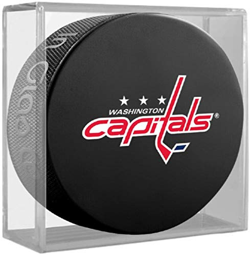Inglasco Capitals Team Logo Basic Souvenir Hockey Puck -in Display Cube-