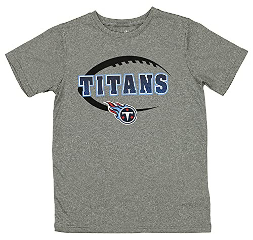 Outerstuff NFL Boys Youth -4-18- Short Sleeve Team Graphics Tee, Tennessee Titans, Small -6-7-