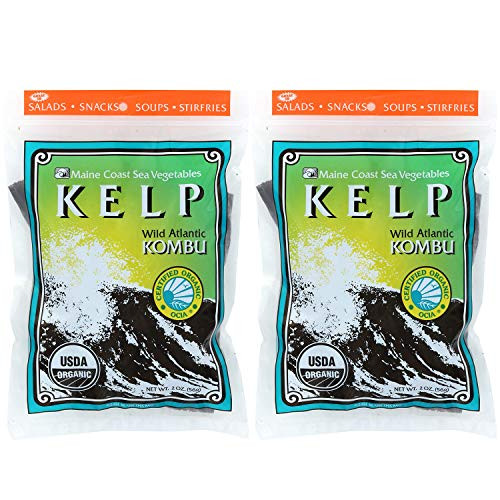 Sugar Kelp - Wild Atlantic Kombu - USDA Organic - 2oz - Pack of 2 Sugar Kelp - Wild Atlantic Kombu - USDA Organic - 2oz - Pack of 2