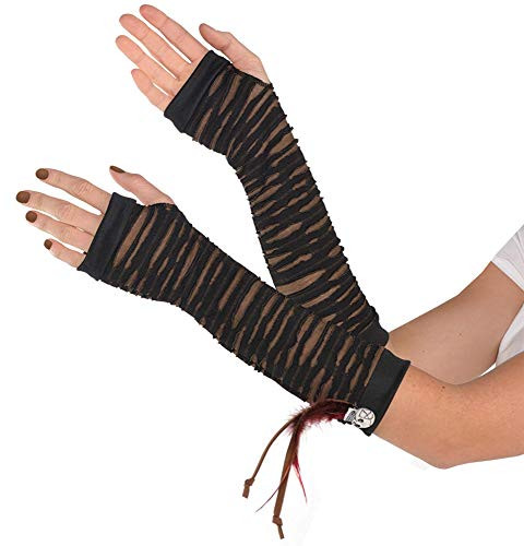 Amscan 847879 Witch Doctor Long Fingerless Gloves