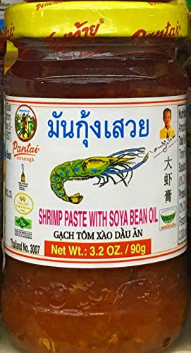 SHRIMP PASTE WITH SOYA BEAN OIL Pantai Brand Tomalley Thai Seasoning 90g