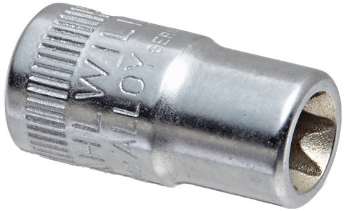 Stahlwille 40TX-E8 Steel External Torx Screwdriver Socket, 1/4" Drive, 7.5mm Diameter, 23mm Length
