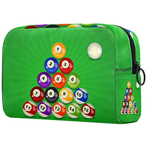 Makeup Cosmetic Bag Coin Purse Travel Cosmetic Pouch Toiletry Bag set of billiard balls Makeup Cosmetic Bag Coin Purse Travel Cosmetic Pouch Toiletry Bag set of billiard balls