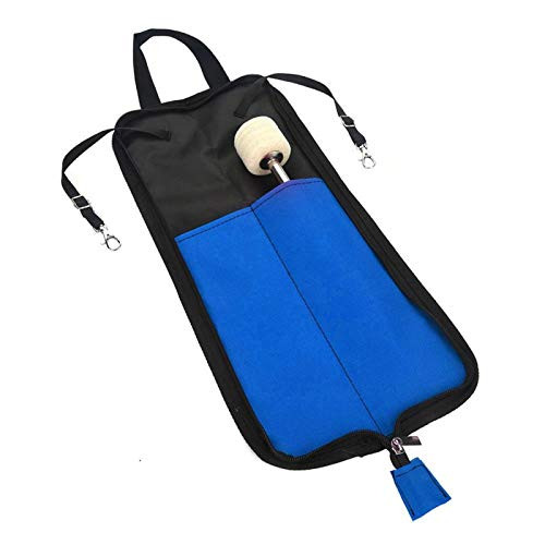 Colorful Drum Stick Bag, Portable Drum Stick Storage Carrier Hanging Handle Bag -Blue-