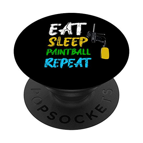 Eat Sleep Paintball Repeat Team Sport Gun Equipment PopSockets PopGrip: Swappable Grip for Phones and Tablets Eat Sleep Paintball Repeat Team Sport Gun Equipment PopSockets PopGrip: Swappable Grip for Phones and Tablets