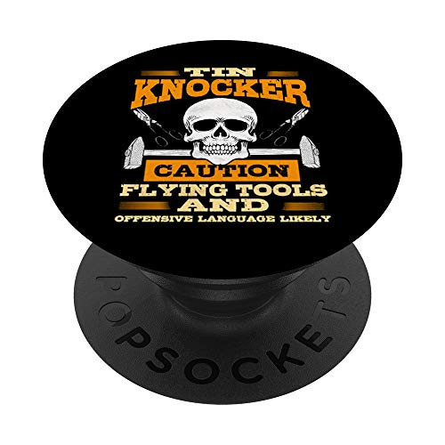 Sheet Metal Worker Gifts Funny Tin Knocker Flying Tools PopSockets Grip and Stand for Phones and Tablets