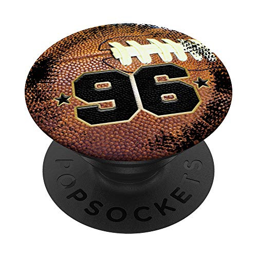 American Football Jersey Number 96 ninety six PopSockets Grip and Stand for Phones and Tablets