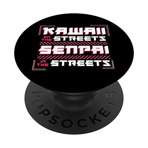 Anime Kawaii On The Street Senpai In The Sheets Pun PopSockets PopGrip: Swappable Grip for Phones  and  Tablets