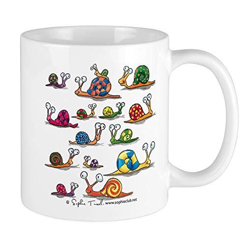 CafePress Snails Abound Mug By Sophie Turrel Unique Coffee Mug, Coffee Cup