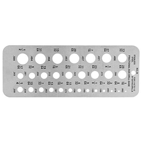 Bolt Wire Diameter gauge Bit Gauge Measure Gauge Measuring Tool 29 Sizes Drill Gauge Index Outer Diameter for Length Width Depth Measure