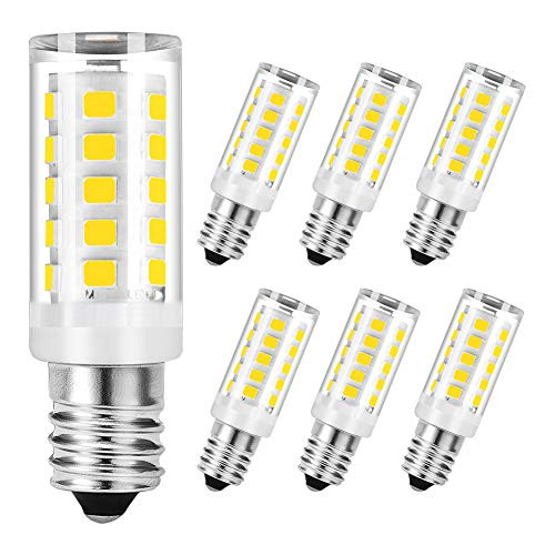 SumVibe E12 LED Bulb 4W, E12 Candelabra Bulb 40W Equivalent, 350LM, Non-Dimmable Daylight White 6000K E12 Bulb,6-Pack