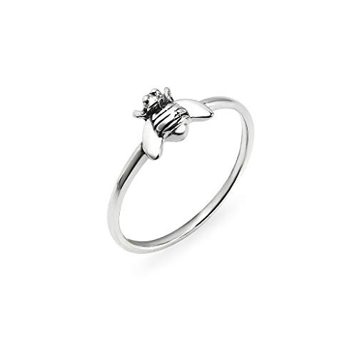 Silverline Jewelry 925 Sterling Silver Dainty Honey Bee Ring, Size 7