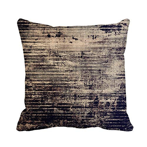 Awowee Throw Pillow Cover Old Detailed Retro Space Patterns Brown Blue 18x18 Inches Pillowcase Home Decorative Square Pillow Case Cushion Cover