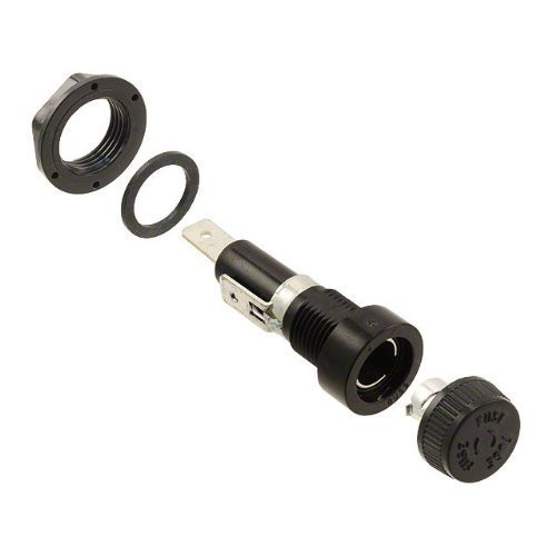 BUSSMANN BK/HKP-HH-R -HKP-HH- Cartridge Fuse Holder. For 6x30mm -1/4 in x 1-1/4 in- Fuses. Panel Mount