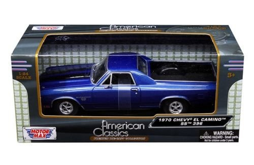 Motormax 79347BL 1970 Chevrolet El Camino SS 396 Blue 1/24 Diecast Model Car Motormax 79347BL 1970 Chevrolet El Camino SS 396 Blue 1/24 Diecast Model Car
