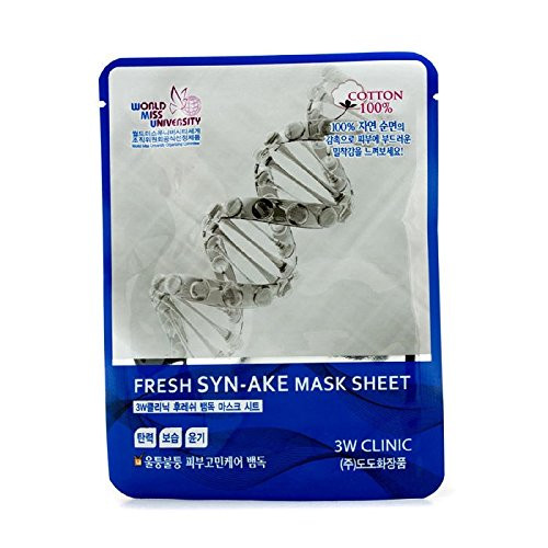 3W Clinic 3w clinic mask sheet - fresh syn-ake, Pack of 10