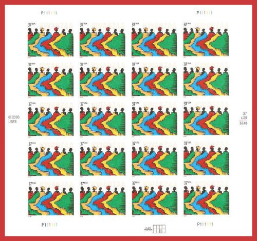 USPS Kwanzaa 2004 Mint Sheet of 20 X 37 Cent Stamps Scott 3881 USPS Kwanzaa 2004 Mint Sheet of 20 X 37 Cent Stamps Scott 3881