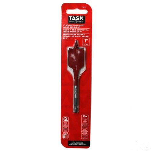 Task Tools T11721 1-Inch Stubby Signature Spade Bit