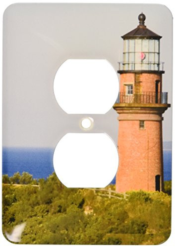 3dRose Lsp_90980_6 Marthas Vineyard Aquinnah/Gay Head Lighthouse - Us22 Wbi0279 - Walter Bibikow 2 Plug Outlet Cover
