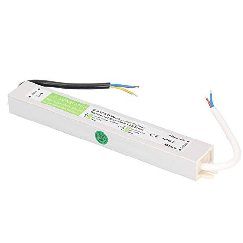 Waterproof Aluminum Alloy AC90?250V Durable Power Supply Adapter LED Power Supply Driver Low Voltage Power Supply Transformer for Electronic-DC24V-