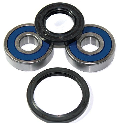 Caltric Front Wheel Ball Bearings  and  Seals Kit Compatible with Yamaha 650 Xs650 Xs-650 1976-1983