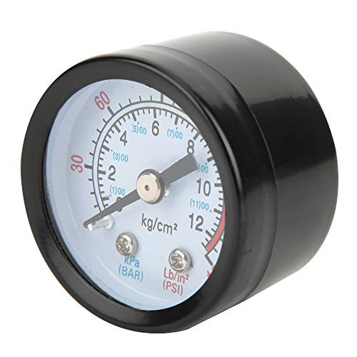 Yagosodee Air Compressor Pressure Gauge Y40 Iron Shell Instrument Pressure Measuring Meter Black