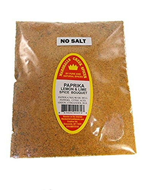 Marshall's Creek Spices Marshalls Creek Spice Co. Refill Pouch No Salt Paprika Lemon and Lime Spice Bouquet Seasoning, XL, 12 Oz Marshall's Creek Spices Marshalls Creek Spice Co. Refill Pouch No Salt Paprika Lemon and Lime Spice Bouquet Seasoning, XL, 12 Oz