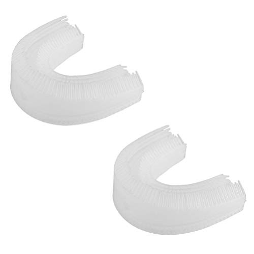 Healifty 2pcs U Shaped Toothbrush Replacement Heads for Kids Silicone Toothbrush Head for U-Type Kids Automatic Electric Toothbrushes -White- Healifty 2pcs U Shaped Toothbrush Replacement Heads for Kids Silicone Toothbrush Head for U-Type Kids Automatic Electric Toothbrushes -White-