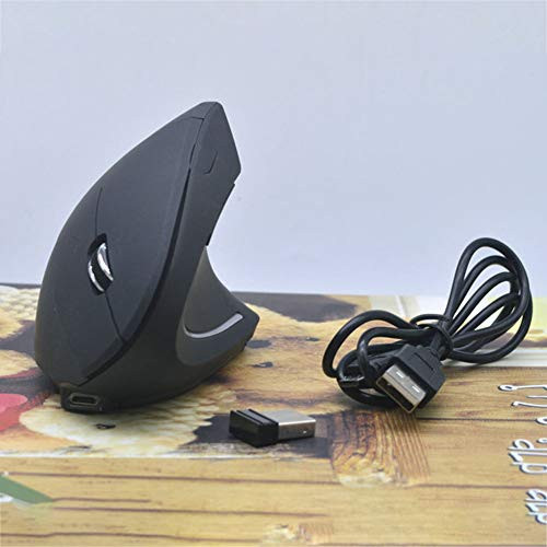 RONSHIN Desktop 2.4G Wireless 1600dpi Optical Mouse Ergonomics Vertical Gaming Mouse Computer Mouse Wireless Charging