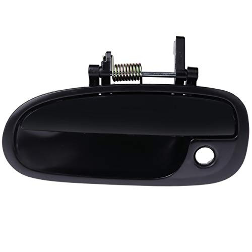 ANGLEWIDE Exterior Door Handle Replacement for 1996-2000 for Honda Civic Front Driver Left Side Black