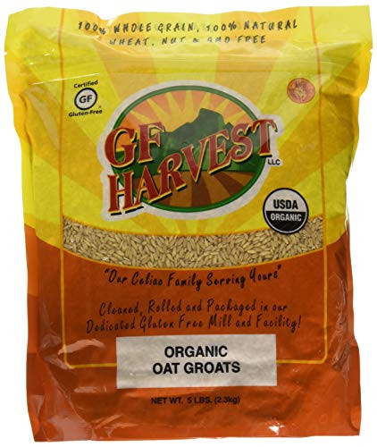 GF Harvest Gluten Free Organic Oat Groats, 5 Pound Bag, 1 Count - Packaging May Vary