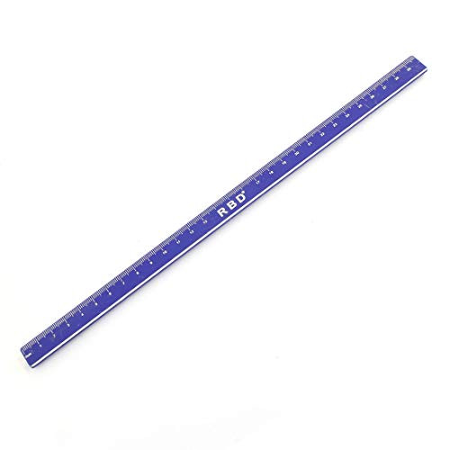 Aexit 30cm Blue Measuring Tools Centimeter Scale Plastic Magnetic Straight Ruler Measure Tool Model:36as525qo328