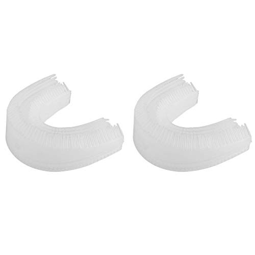 HEALLILY 2pcs U Shaped Toothbrush Head Silicone Automatic Electric Toothbrush Heads Replacement Refill for Electric Toothbrush Accessories HEALLILY 2pcs U Shaped Toothbrush Head Silicone Automatic Electric Toothbrush Heads Replacement Refill for Electric Toothbrush Accessories