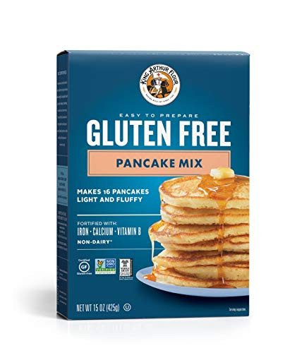 King Arthur Flour Gluten Free Pancake Mix, 15 Ounce (Pack of 6)