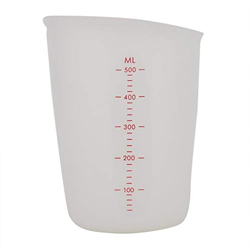 Soft Measuring Cup, Measuring Cups, Reusable Small Size Visual Semi-Permeable Portable for Kitchen Househeld Use-500ML-