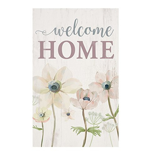 P. GRAHAM DUNN Welcome Home Watercolor Floral Whitewash 10.5 x 17 Wood Pallet Wall Plaque Sign P. GRAHAM DUNN Welcome Home Watercolor Floral Whitewash 10.5 x 17 Wood Pallet Wall Plaque Sign