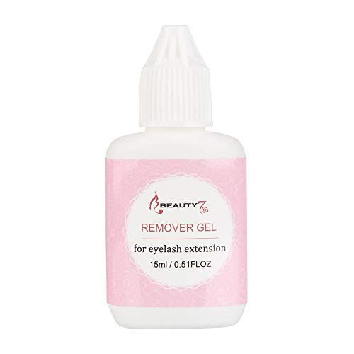 Beauty7 15ml Professional Individual Lashes Eyelash Extensions Gel Remover Cleanser Fast Glue Adhesive Dissolve Removal for Lash Extension Remove Clean Up Refill Lash Tech Artist Necessary Supply