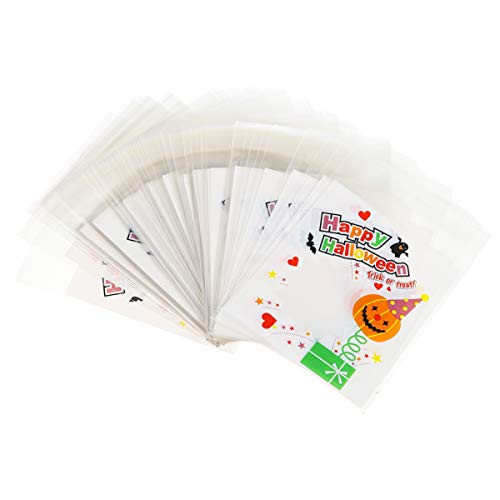 ULTECHNOVO 300Pcs Halloween Candy Bags Plastic Treat Bags Clear Candy Cookie Bags for Halloween Party Supplies Goody Bags Fillers Gifts ULTECHNOVO 300Pcs Halloween Candy Bags Plastic Treat Bags Clear Candy Cookie Bags for Halloween Party Supplies Goody Bags Fillers Gifts