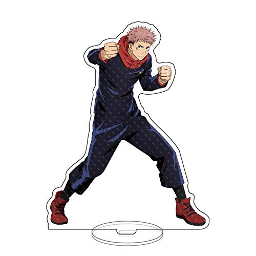 Anime Standing Figure Jujutsu Kaisen Fushiguro Itadori Yuji Acrylic Figure Display Stand ?Desk Stand Miniature Acryl Model?Gojou Satoru Figure Display Stand Home Decoration Props