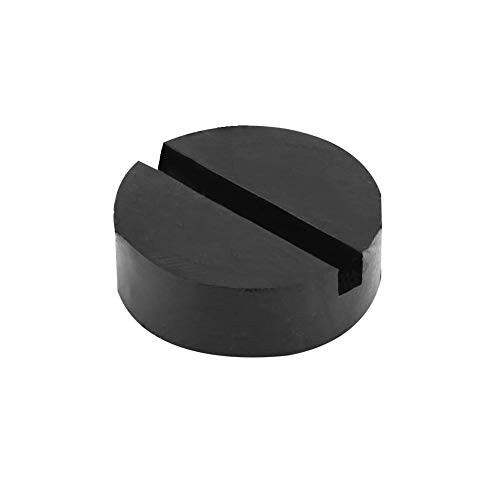 Jack Pads, Universal Black Slotted Frame Rail Floor Jack Pads Jacking Rubber Pad Adapter