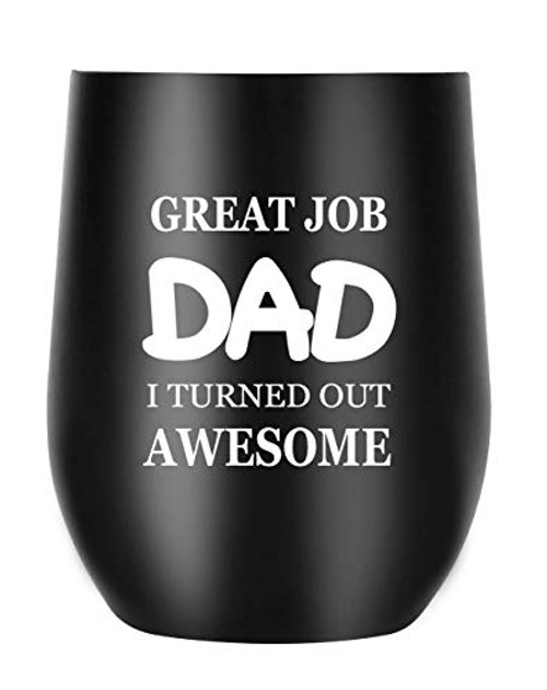 Dad Gifts Funny Mug from Daughter Son, Daddy Gift ideas for Birthday Christmas Fathers Day (Great Job Dad)