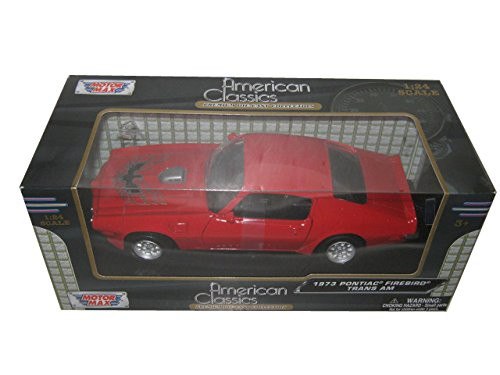 1973 Pontiac Firebird Trans Am Red 1/24 by Motormax 73243 by Motormax 1973 Pontiac Firebird Trans Am Red 1/24 by Motormax 73243 by Motormax