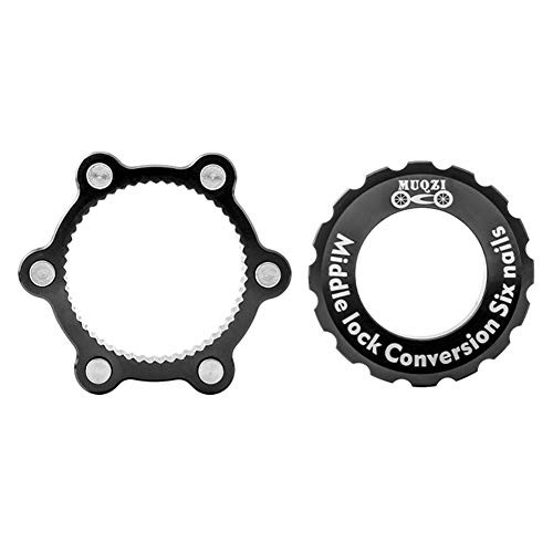 CALIDAKA Bike Hub Adapter, Centerlock to 6-Bolt Rotor Disc Adaptor, Disc Brake Rotor Adaptor for 6 Bolt Rotors Disc Brake Center Lock Adapter for 6 Bolt Rotors Mountain/Road Bike