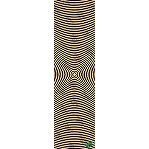 Mob Skateboard Griptape Trip Out Circles Graphic Clear 9" x 33" Grip Tape Sheet