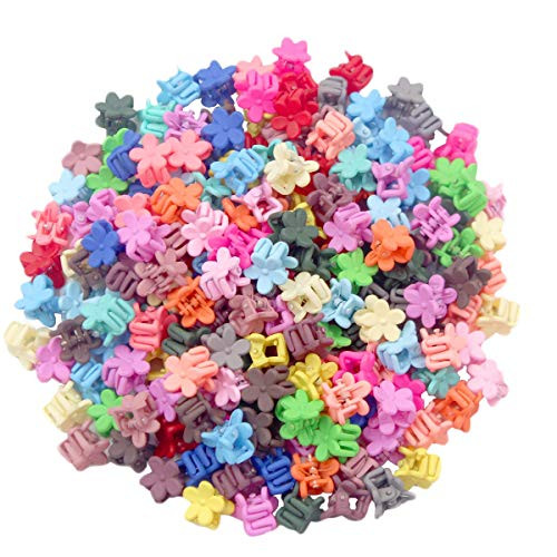 40pcs Baby Girls Hair Bangs Mini Flower Hair Claw Clip Kids Hair Pin Hair Accessories Hair Clips for Girls,Teens, Kids, Toddlers Children and Women