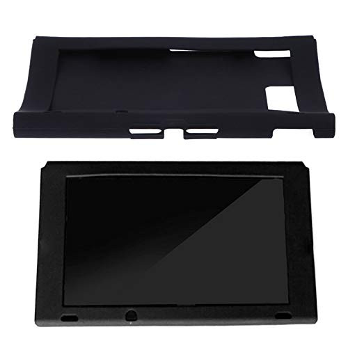 Silicone Rubber Soft Host Display Screen Protective Skin Cover Case for Nintendo Switch NS Console Protector Shell Parts Black