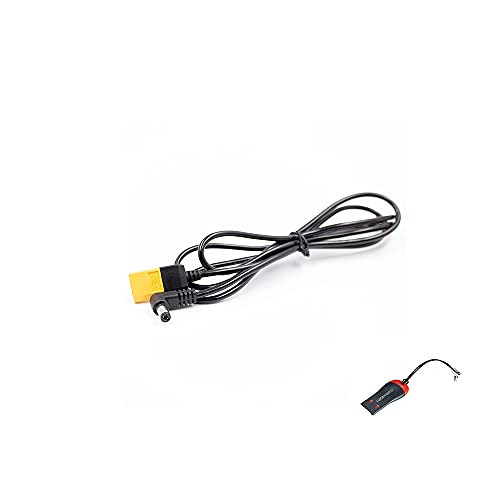 FPV Goggles Power Cable XT60 to DC for FPV Goggles V2 Link to FPV Goggles Battery, 1.25M/49.25inch Power Cable with Luckybird USB Reader